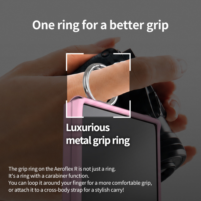 Araree Aero Flex Ring Cover For Z Flip 8-Pink