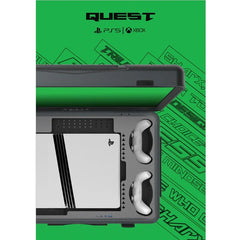 Bundle : SharX QUEST Gaming Suitcase (PQ-24Q165I) – 24" QHD Monitor + Razer Kitsune All-Button Arcade Controller for PS5 & PC - Black