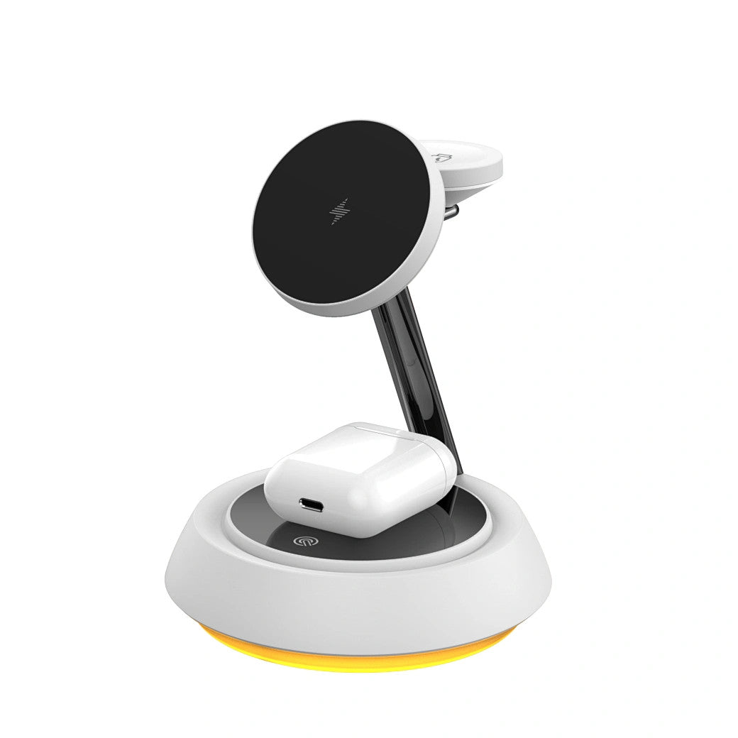 WIWU Wi-W002 Power Air 3 in 1 Wireless Charger White