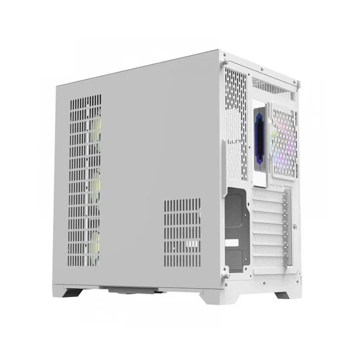 DarkFlash FT418 PRO ATX Mid Tower Gaming Case - White (7 ARGB Fans Included)