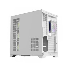 DarkFlash FT418 PRO ATX Mid Tower Gaming Case - White (7 ARGB Fans Included)