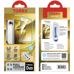 Torrii Bodyglass Screen Protector for iPhone Duo Anti-bacterial – Full Coverage