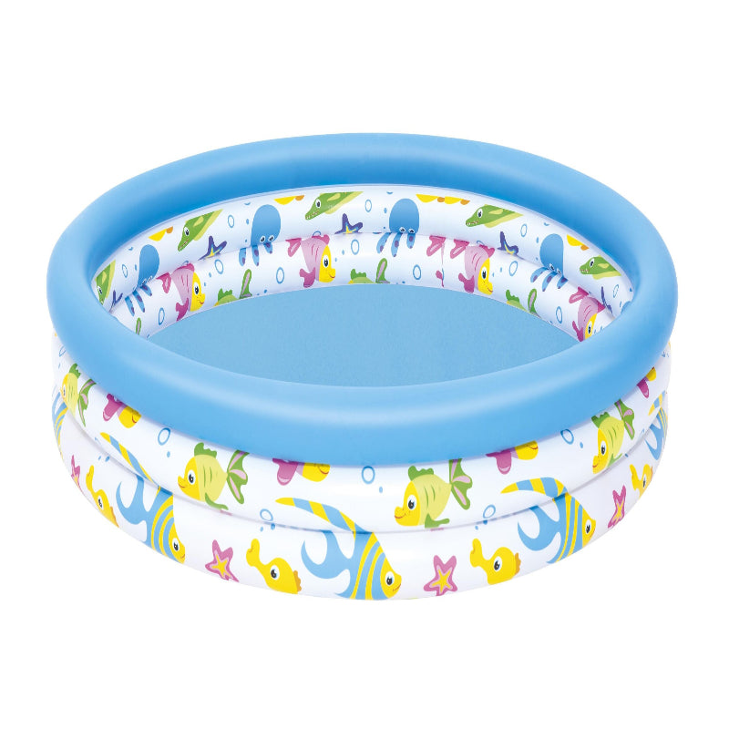 Bestway Φ1.22M X H25CM Coral Kids Pool (Contents:One pool, repair patch) Age 2+