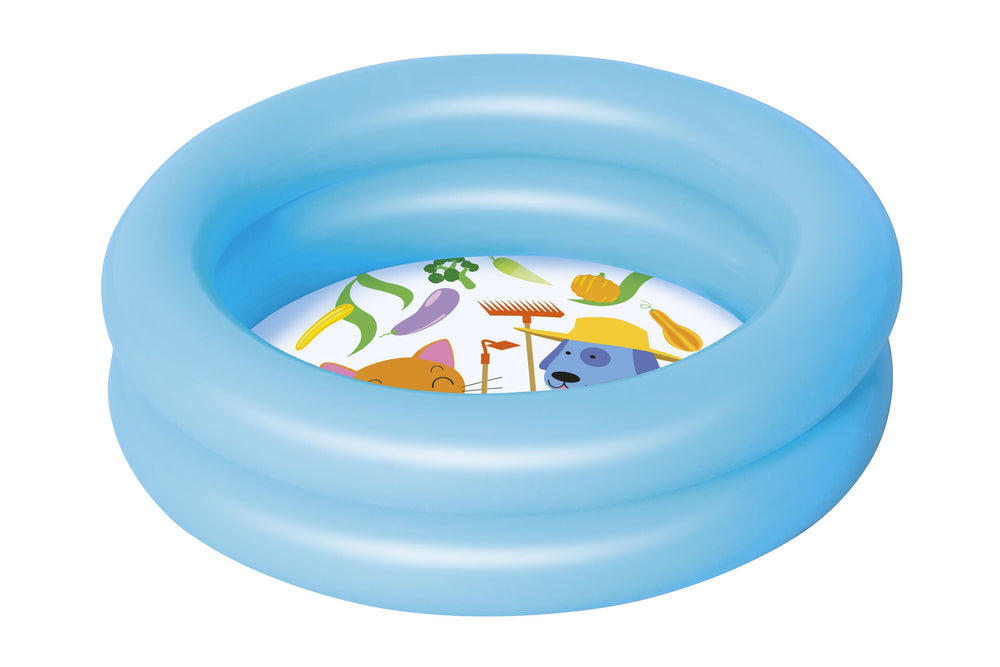 Bestway Φ61CM X H15CM Round 2-Ring Kiddie Pool (Contents:One pool, repair patch) Age 2+