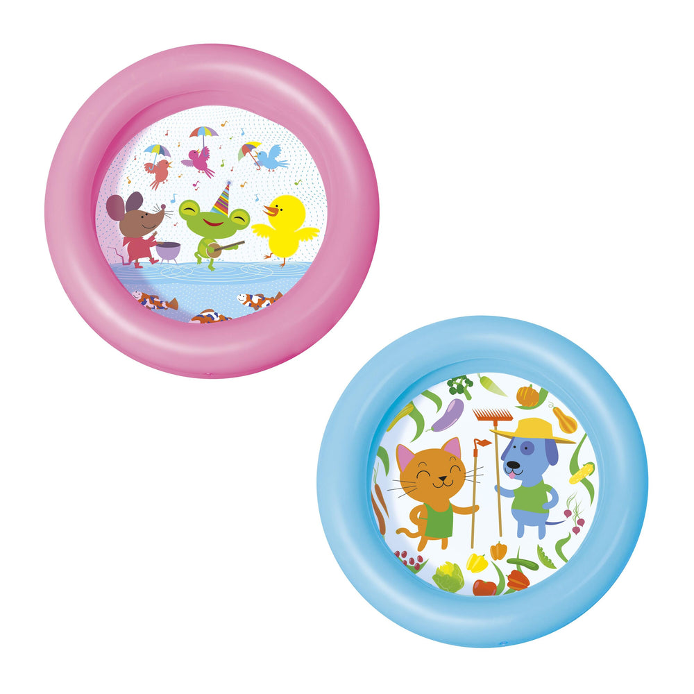 Bestway Φ61CM X H15CM Round 2-Ring Kiddie Pool (Contents:One pool, repair patch) Age 2+