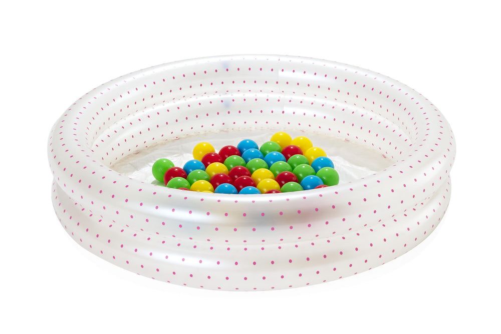 Bestway Φ91CM X H20CM Splash & Play Ball Pit Play Pool (Contents:1 pool, 50 play balls, repair patch) Age 2+