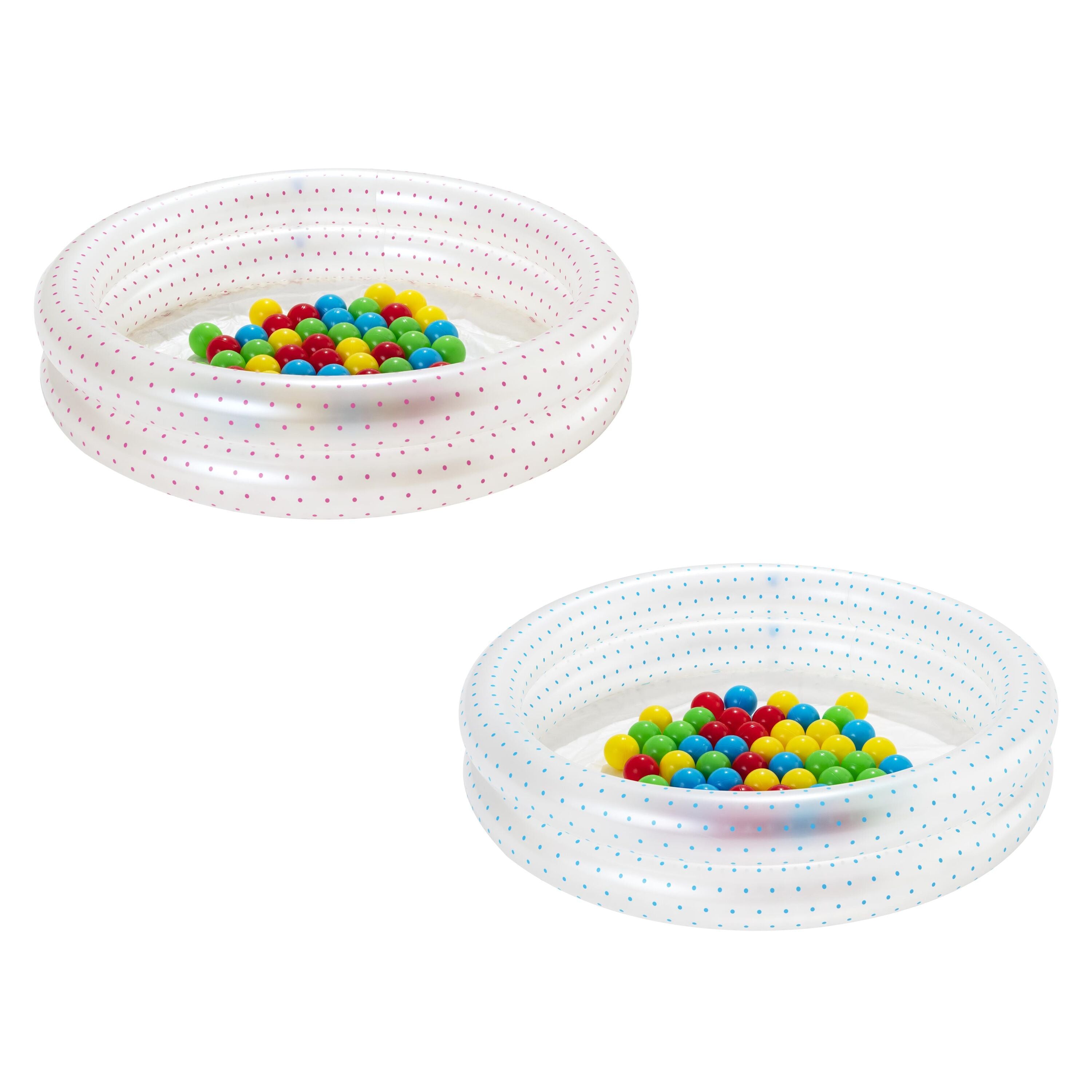 Bestway Φ91CM X H20CM Splash & Play Ball Pit Play Pool (Contents:1 pool, 50 play balls, repair patch) Age 2+