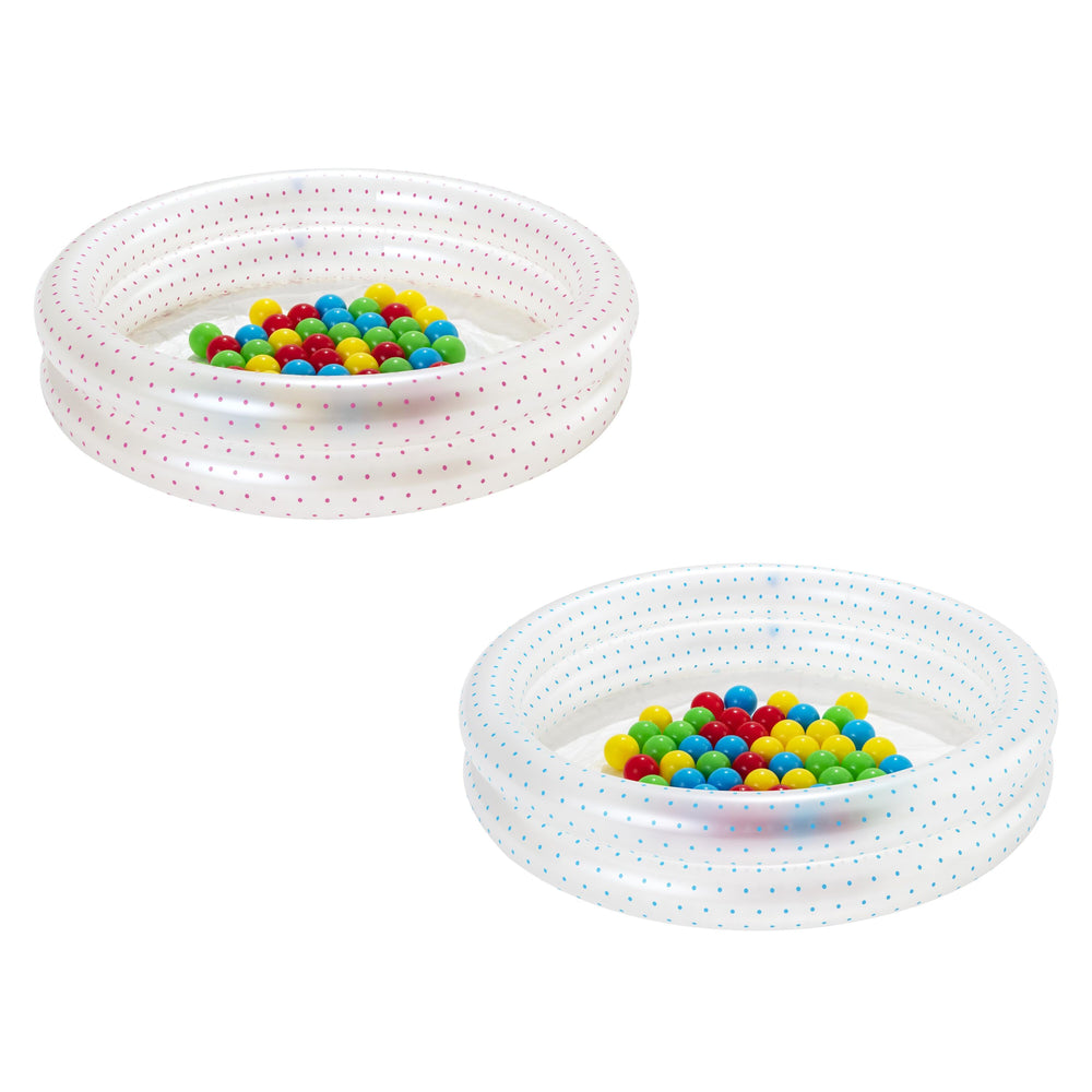 Bestway Φ91CM X H20CM Splash & Play Ball Pit Play Pool (Contents:1 pool, 50 play balls, repair patch) Age 2+