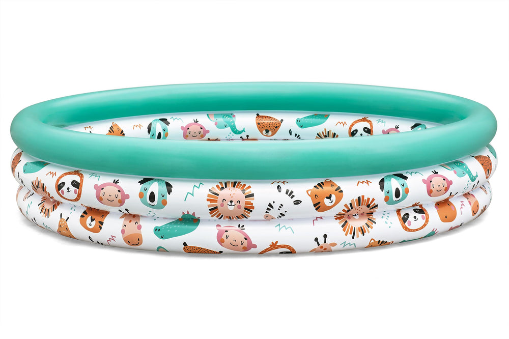 Bestway Φ1.22m x H25cm Safari Pals Kiddie Pool (1 pool, repair patch) Age 2+
