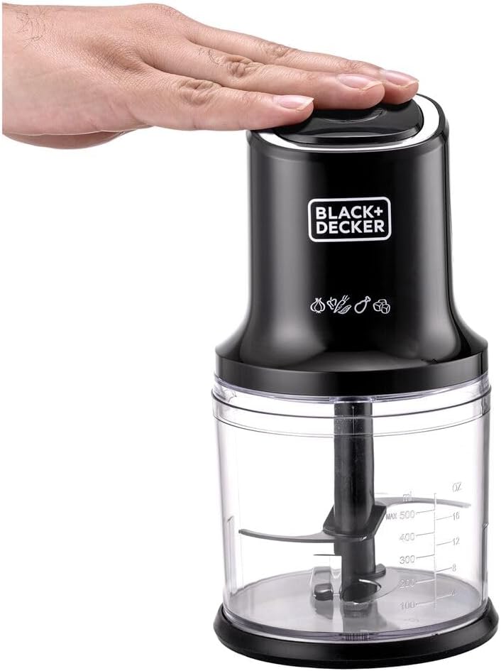 Black & Decker Vertical Chopper, 4 Blades, 500W, 500ml