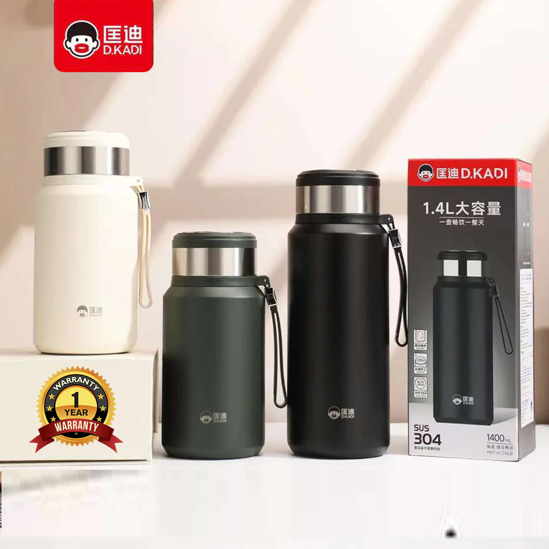 D.kadi 5202 Vacuum Bottle 1.4L - Green