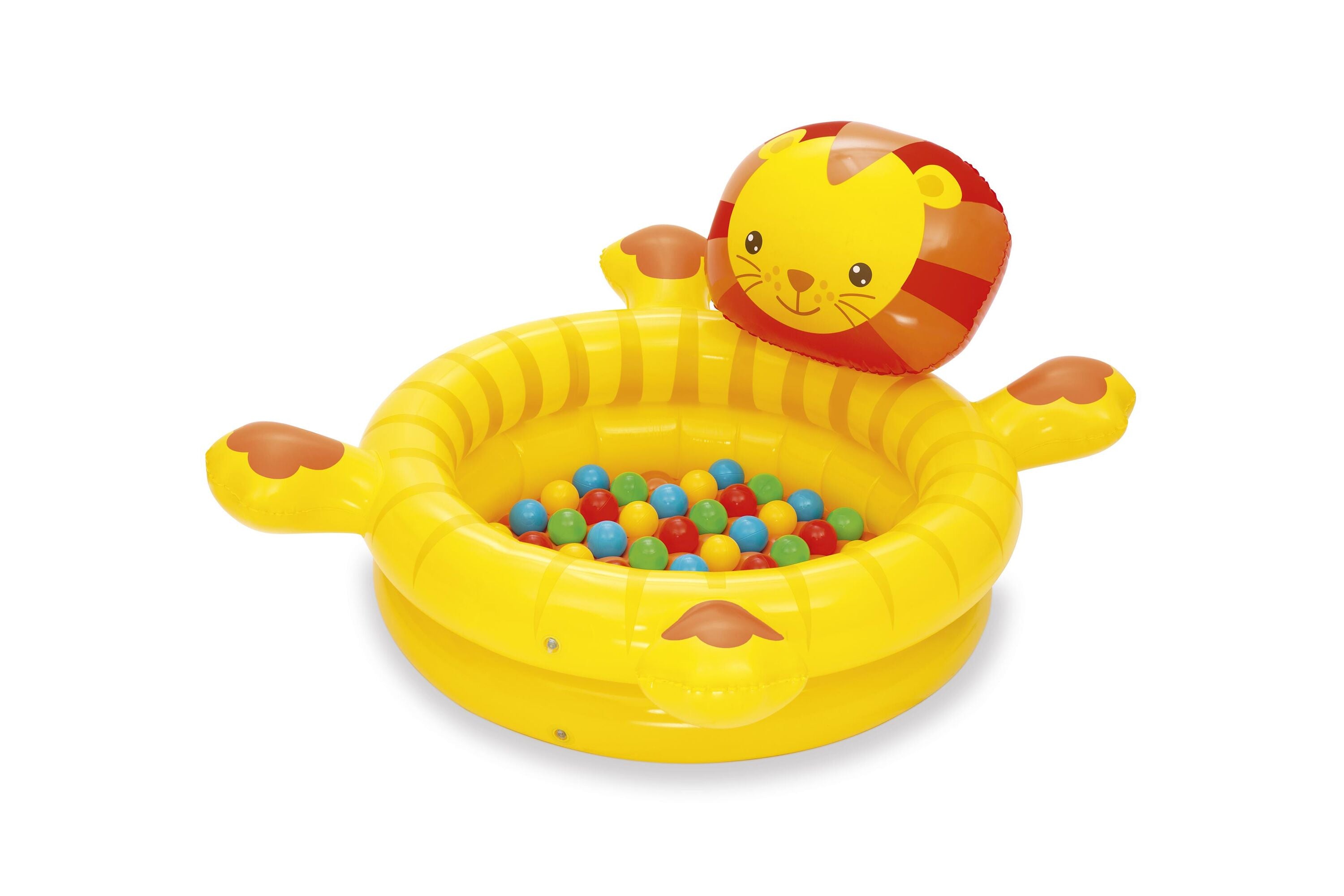 Bestway 1.11M X 98CM X 61.5CM Cuddly Cub Ball Pit (Contents:1 pool, 50 play balls, repair patch) Age 2+