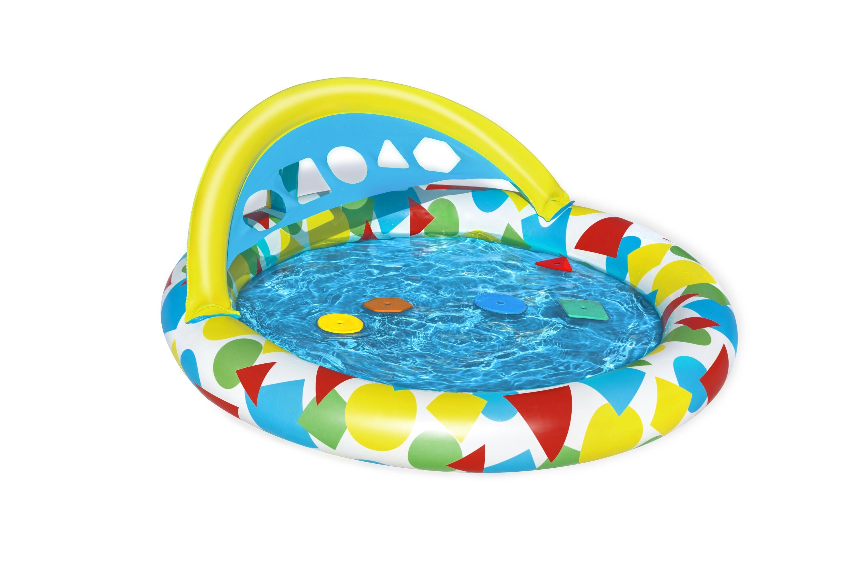 Bestway 1.20M X 1.17M X 46CM Lil' Splash & Learn Baby Pool (Contents:1 pool,repair patch,5 pieces of Eva) Age 8M+