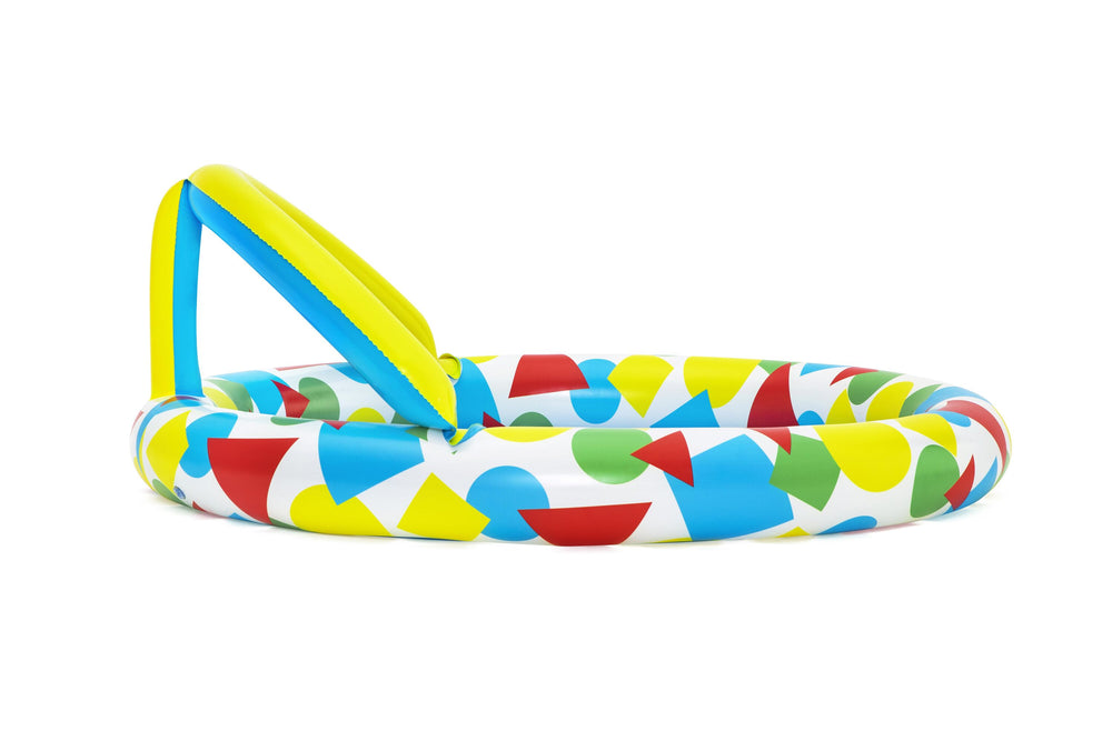 Bestway 1.20M X 1.17M X 46CM Lil' Splash & Learn Baby Pool (Contents:1 pool,repair patch,5 pieces of Eva) Age 8M+