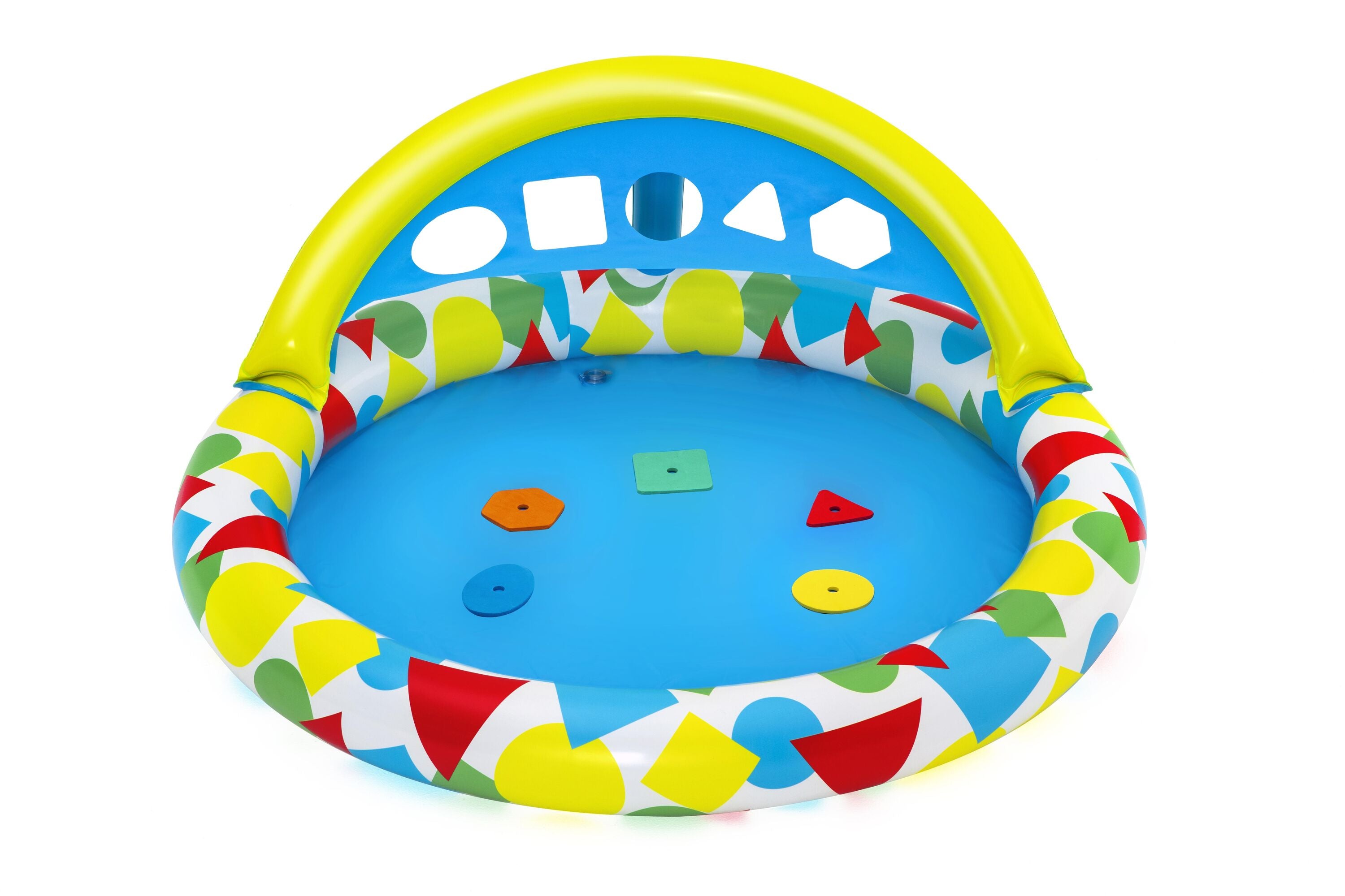 Bestway 1.20M X 1.17M X 46CM Lil' Splash & Learn Baby Pool (Contents:1 pool,repair patch,5 pieces of Eva) Age 8M+
