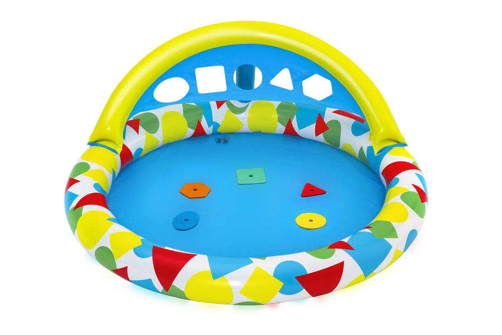 Bestway 1.20M X 1.17M X 46CM Lil' Splash & Learn Baby Pool (Contents:1 pool,repair patch,5 pieces of Eva) Age 8M+