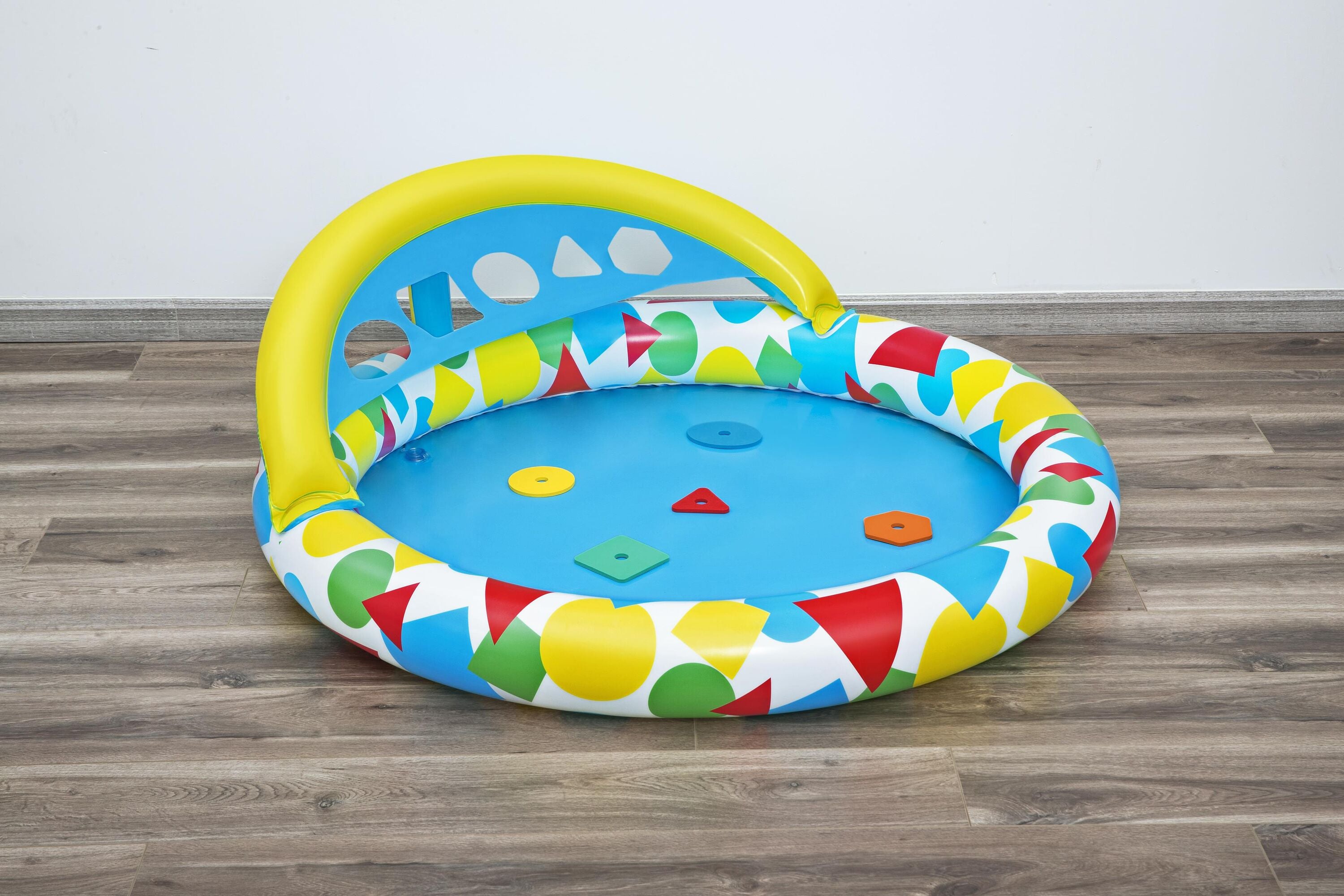 Bestway 1.20M X 1.17M X 46CM Lil' Splash & Learn Baby Pool (Contents:1 pool,repair patch,5 pieces of Eva) Age 8M+