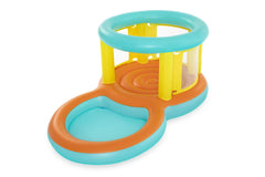 Bestway 2.39M X 1.42M X 1.02M Jumptopia Bouncer And Play Pool (Contents:One bouncer, four foot pins,heavy-duty repair patch) Age 3-6