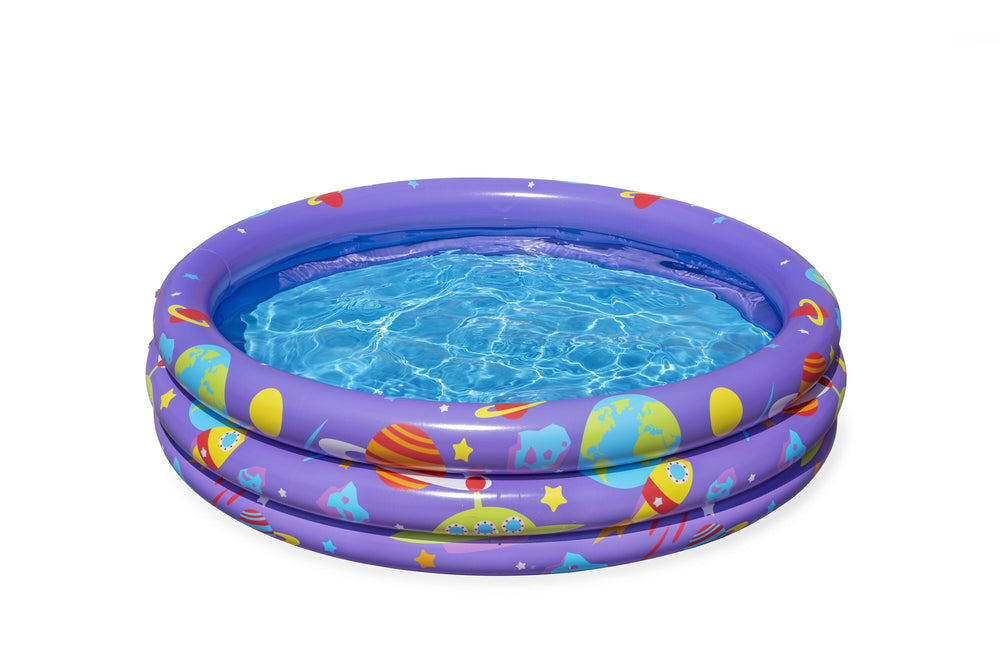 Bestway Φ1.02M X H25CM Intergalactic Surprise Ball Pit (Contents:1 pool,46 play balls,4 openable balls,4 small toys, repair patch) Age 2+