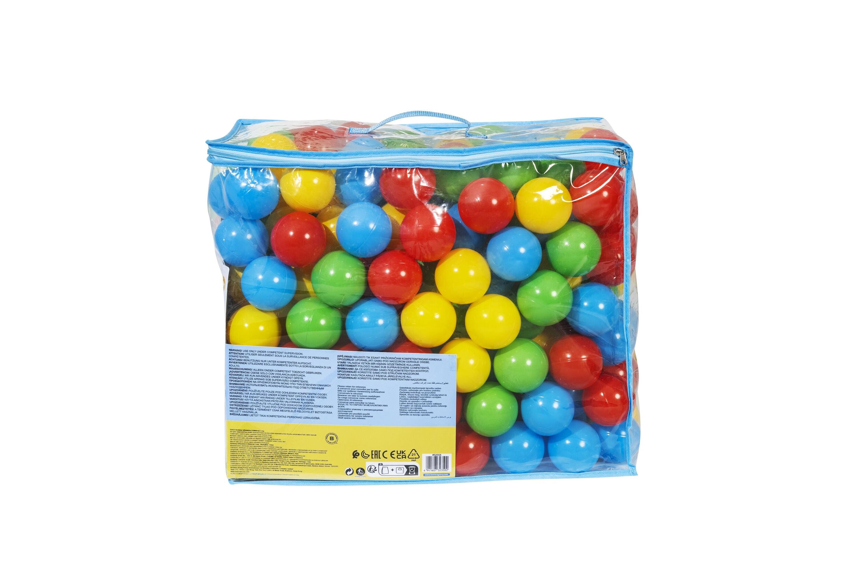 Bestway2.5"/6.5CM Splash & Play 250 Play Balls (Contents:250 play balls)