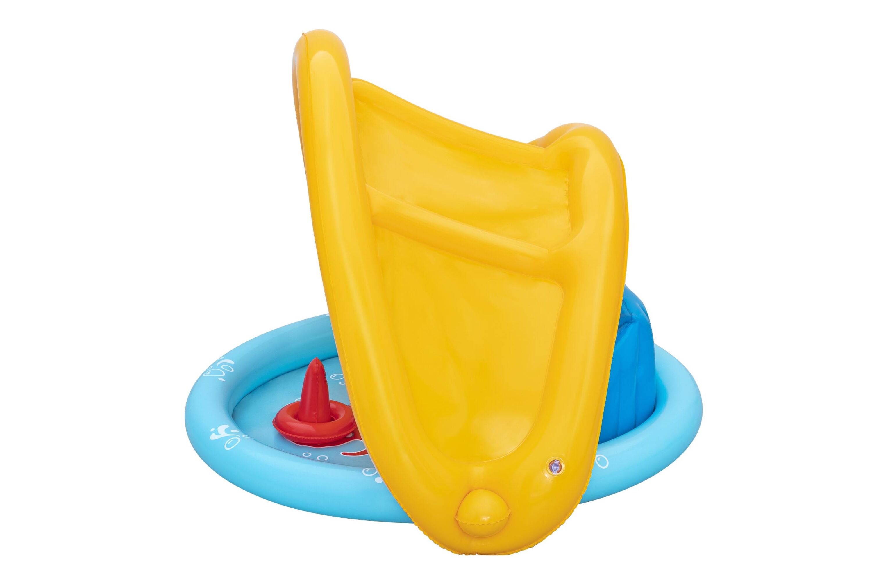 Bestway 1.15M X 89CM X 76CM Lil' Seashapes Baby Pool (Contents:1 pool,3 rings,1 sun shade, repair patch.) Age 6M+