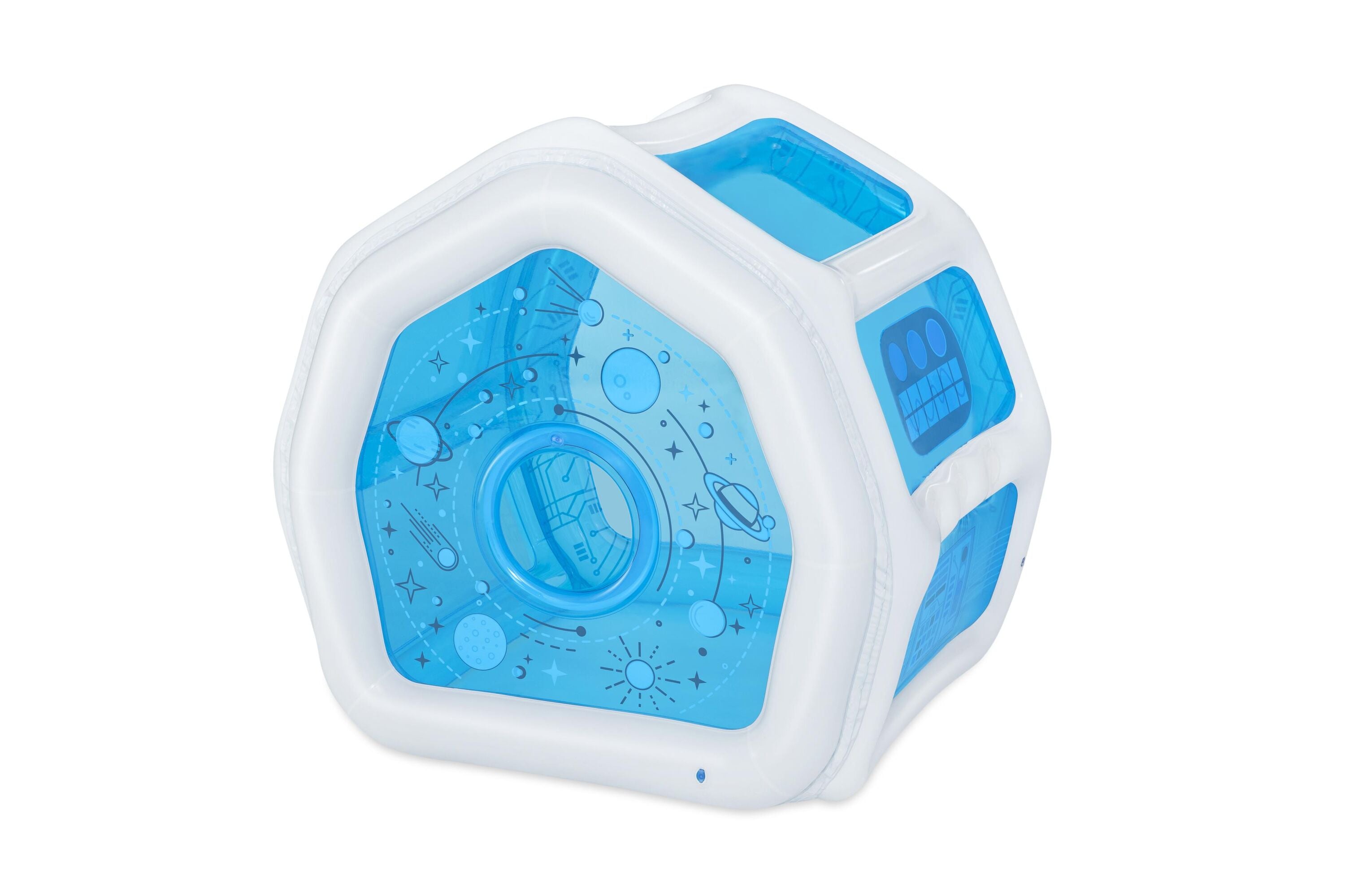 49" X 41" X 46"/1.25M X 1.05M X 1.17M Space Station Exploration Playhouse (1 play house, 6 play balls, repair patch.) Age 2+