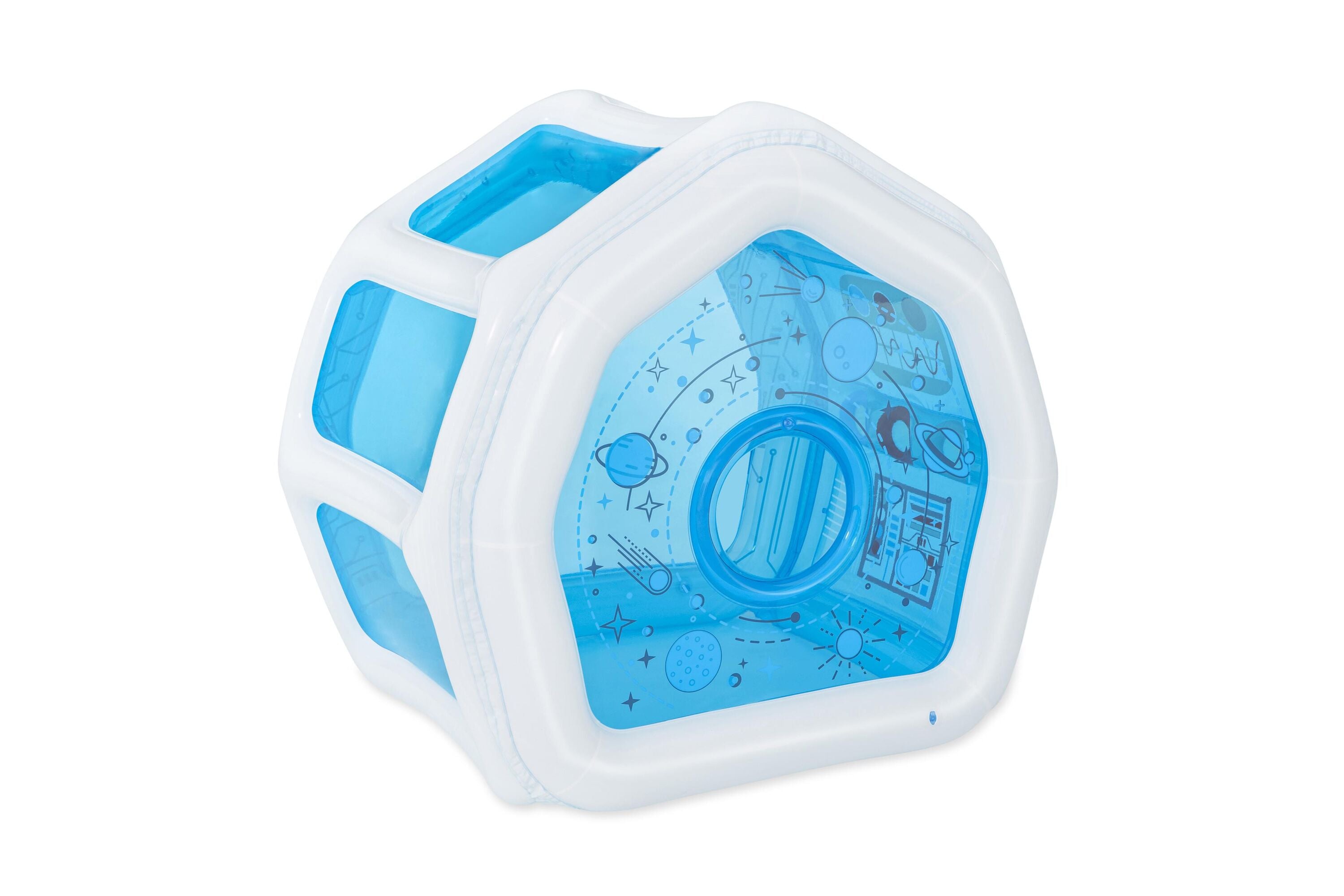 49" X 41" X 46"/1.25M X 1.05M X 1.17M Space Station Exploration Playhouse (1 play house, 6 play balls, repair patch.) Age 2+