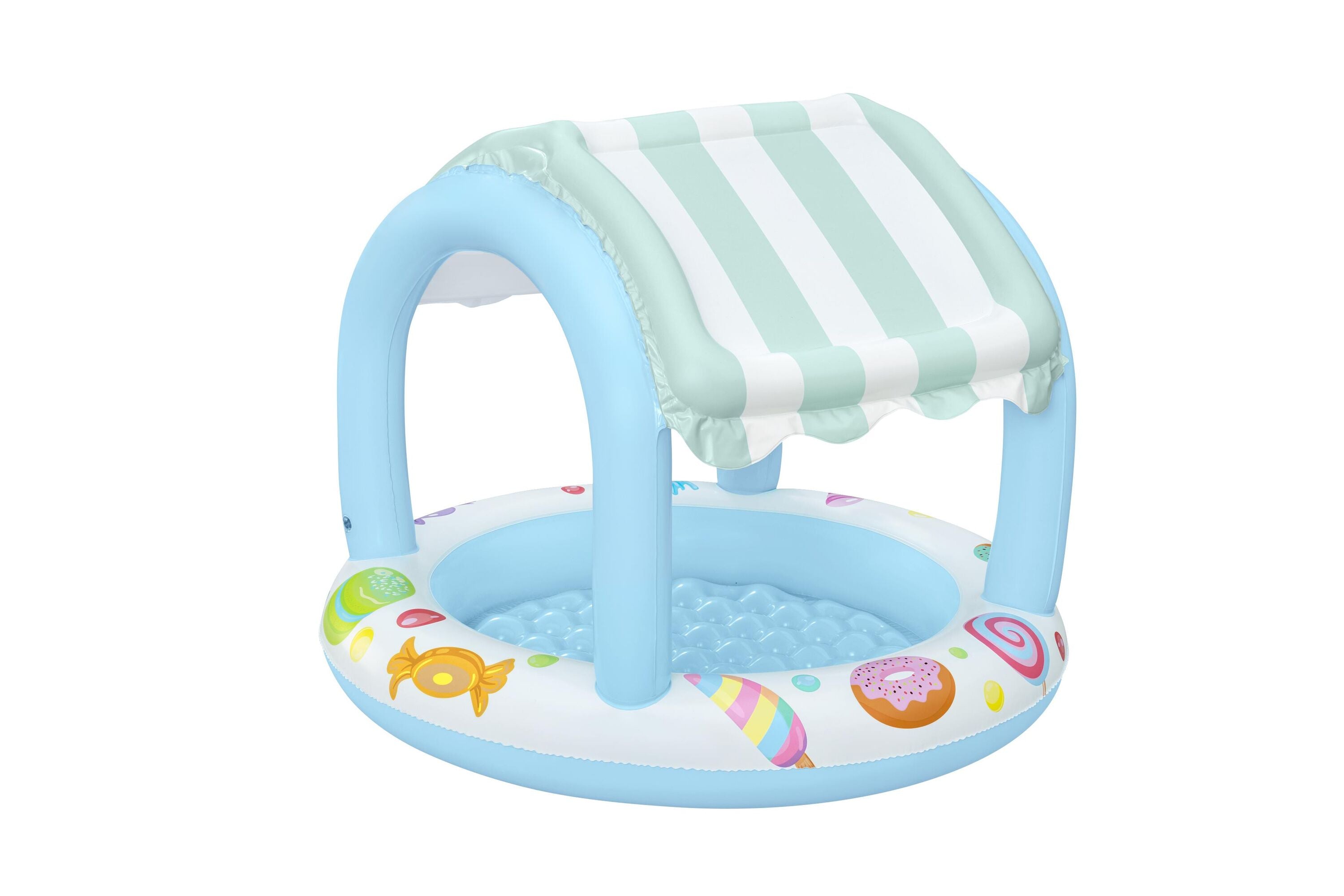 Bestway Φ1.04M X H84CM Sweet Shoppe Shaded Kiddie Pool (1 pool, repair patch) Age 2+