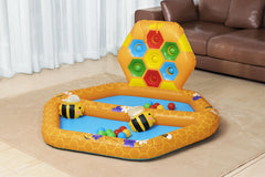 Bestway 1.27m x 1.19m x 61cm Lil' Beehive Baby Pool & Ball Pit (1 ball pit, 2 bees, 20 play balls, repair patch) Age 12M+