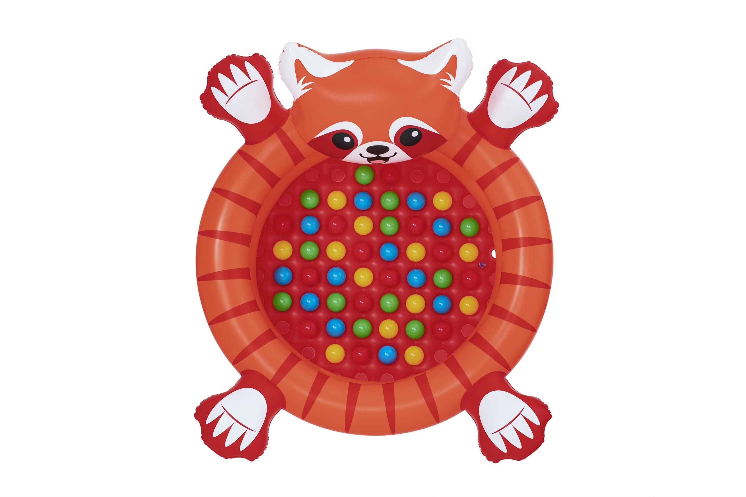Bestway 1.07m x 94cm x 58cm Playful Red Panda Ball Pit (1 ball pit, 50 play balls, repair patch) Age 2+