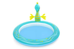 Bestway 1.88M X 1.60M X 86CM Seahorse Sprinkler Pool (Contents:One pool, repair patch) Age 2+