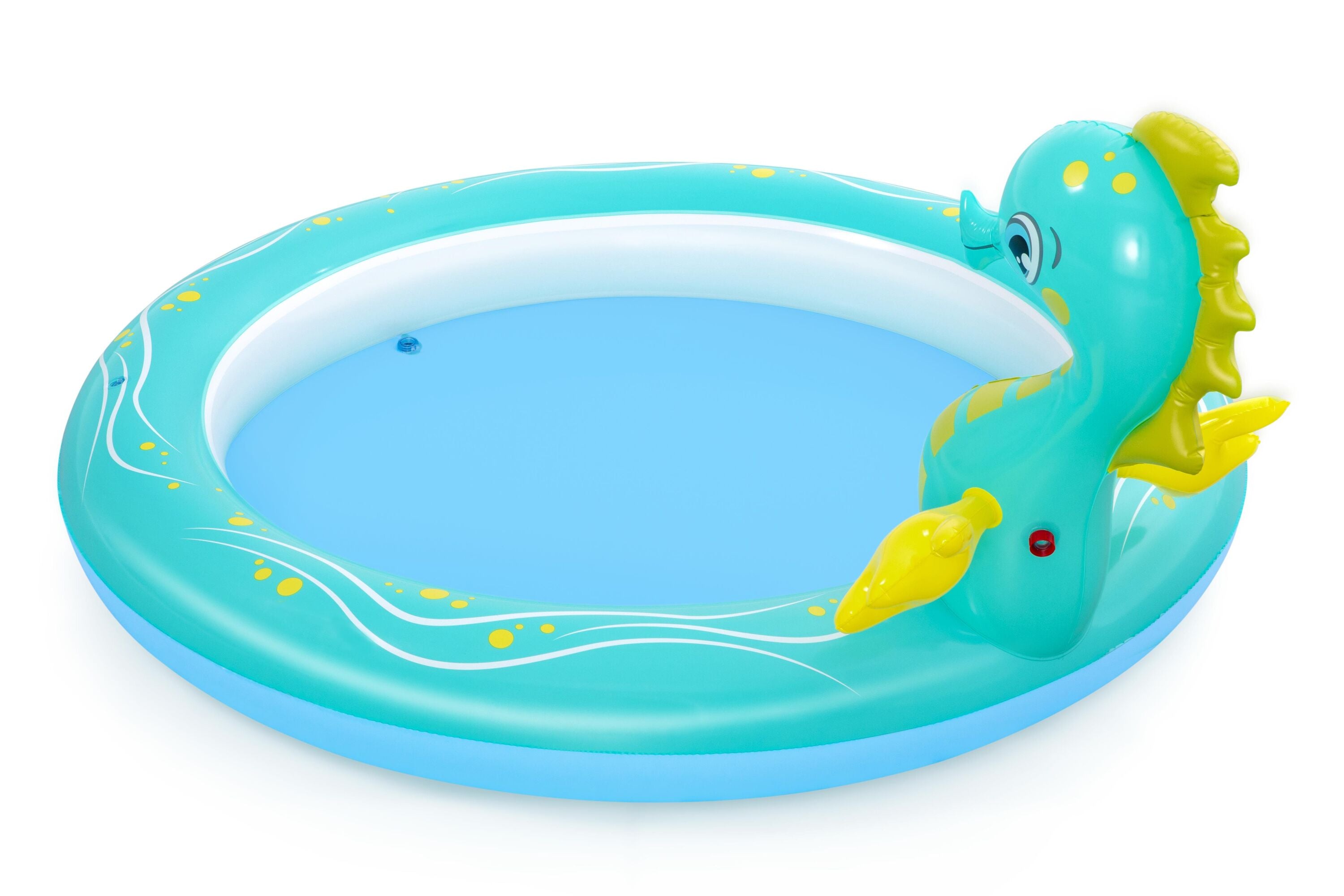 Bestway 1.88M X 1.60M X 86CM Seahorse Sprinkler Pool (Contents:One pool, repair patch) Age 2+