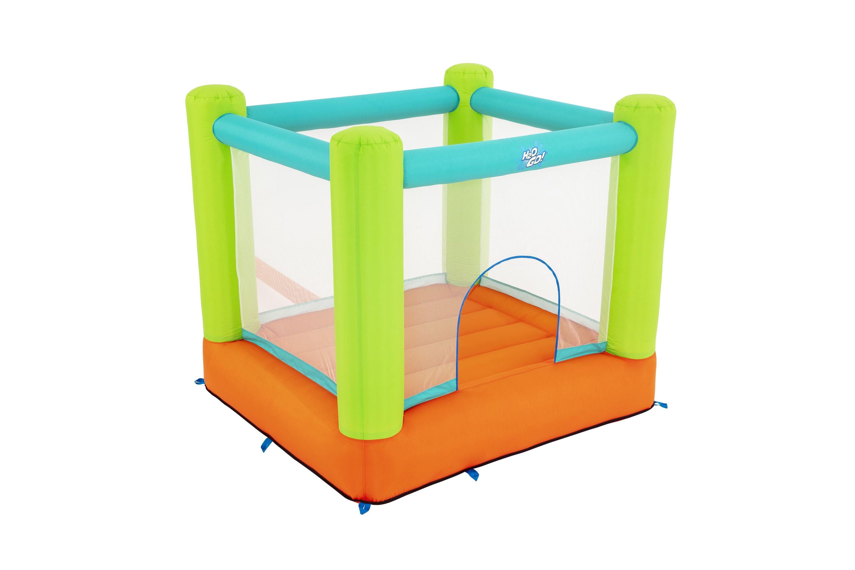 Bestway 1.94M X 1.75M X 1.70M Jump And Soar Bouncer (Contents:1 bouncer, 1 blower, 1 repair kit (multiple assorted patches), 1 storage bag,8 bouncer stakes.) Age 3+