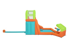 Bestway 4.26M X 3.69M X 2.64M Canopy Cove Mega Water Park (Contents: 1 slide, 1 blower (stakes included), 1 repair kit (multiple assorted patches), 1 storage bag, 11 bouncer stakes, 1 water spraying hose assembly) Age 5+