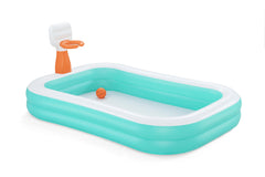 Bestway 2.51M X 1.68M X 1.02M Dunk N' Splash Family Pool (1 pool, 1 ball, repair patch.) Age 3+