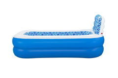 Bestway 2.29M X 1.52M X 96CM Waterfall Oasis Sprinkler Family Pool (1 pool,repair patch) Age 6+