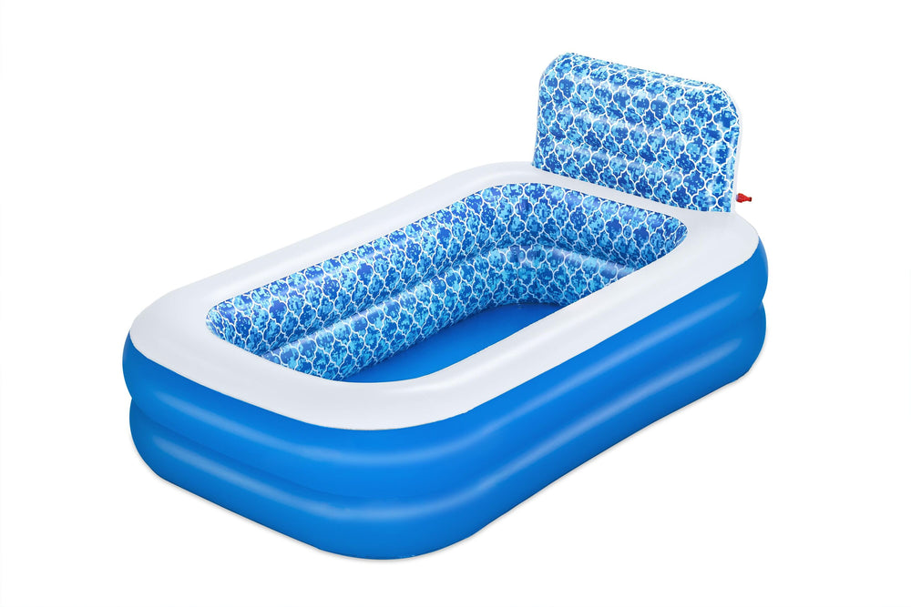 Bestway 2.29M X 1.52M X 96CM Waterfall Oasis Sprinkler Family Pool (1 pool,repair patch) Age 6+