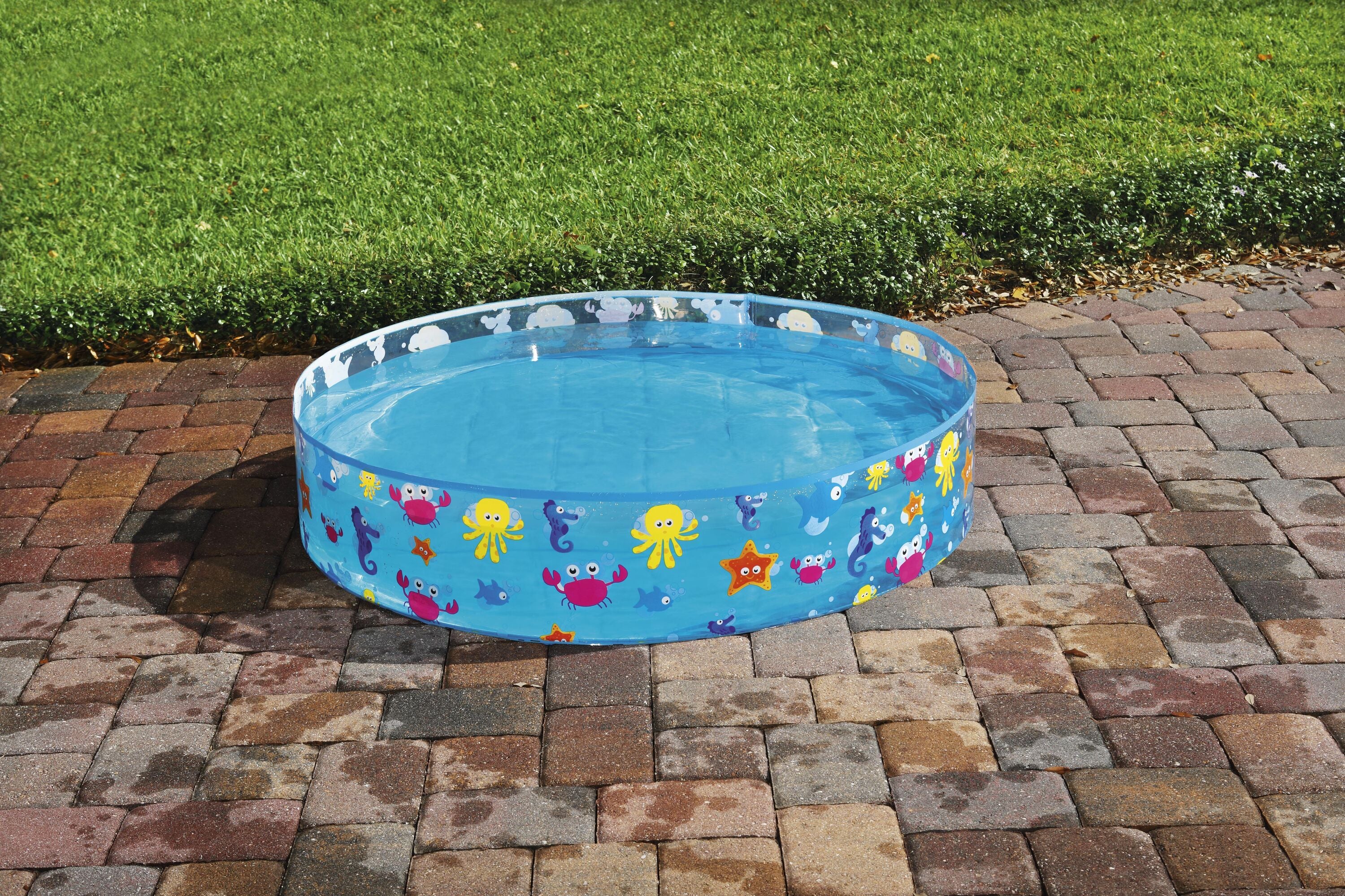 Bestway Φ1.22M X H25CM Fill 'N Fun Sparking Sea Pool (Contents:1 pool, repair patch) Age 2+