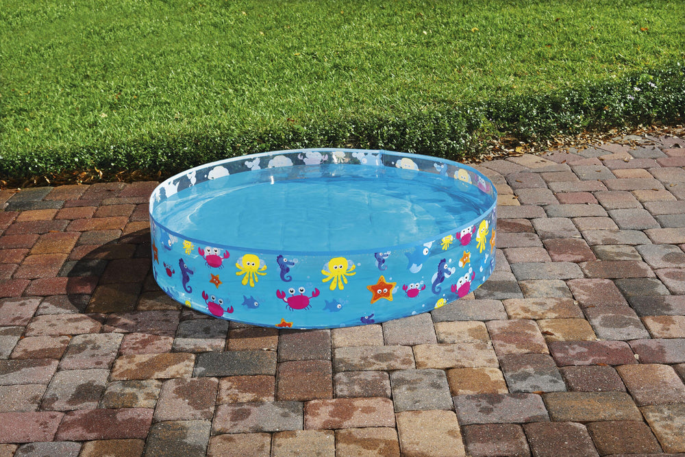 Bestway Φ1.22M X H25CM Fill 'N Fun Sparking Sea Pool (Contents:1 pool, repair patch) Age 2+