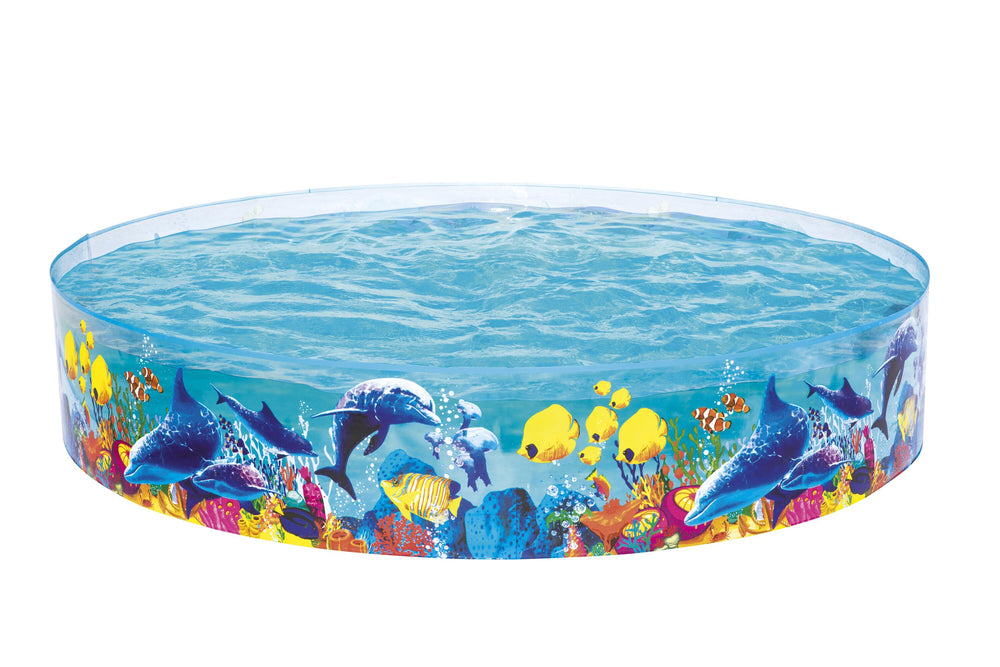 Bestway Φ2.44M X H46CM Odyssey Fill 'N Fun Play Pool (1 pool, repair patch) Age 3+