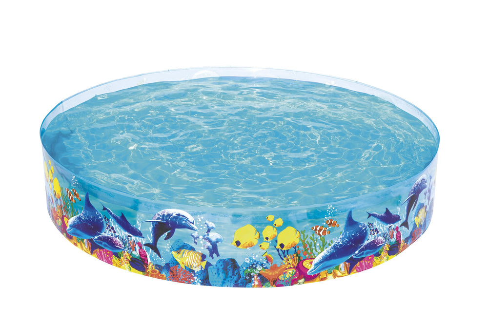 Bestway Φ2.44M X H46CM Odyssey Fill 'N Fun Play Pool (1 pool, repair patch) Age 3+
