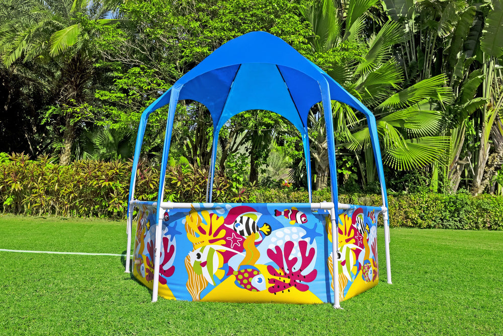 Bestway Splash-in-Shade Kids Frame Pool 1.83m x 51cm Includes Pool