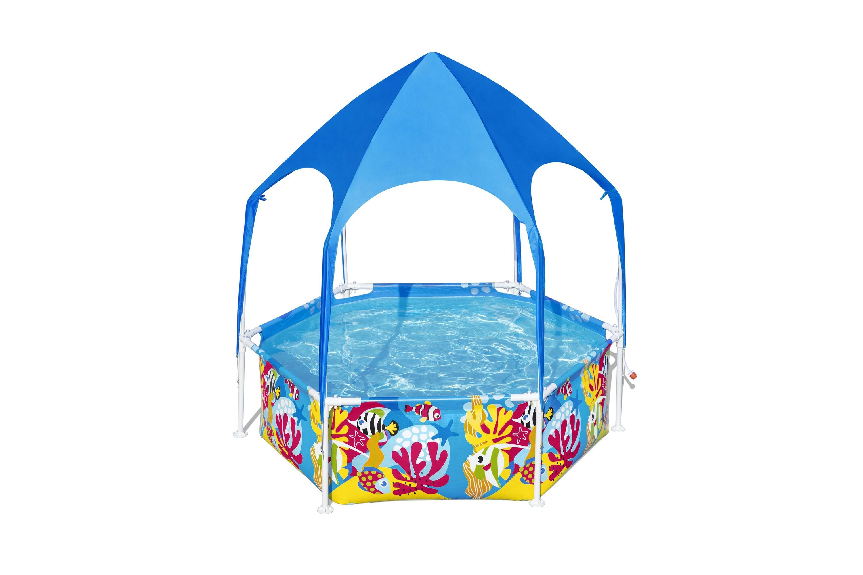 Bestway Splash-in-Shade Kids Frame Pool 1.83m x 51cm Includes Pool