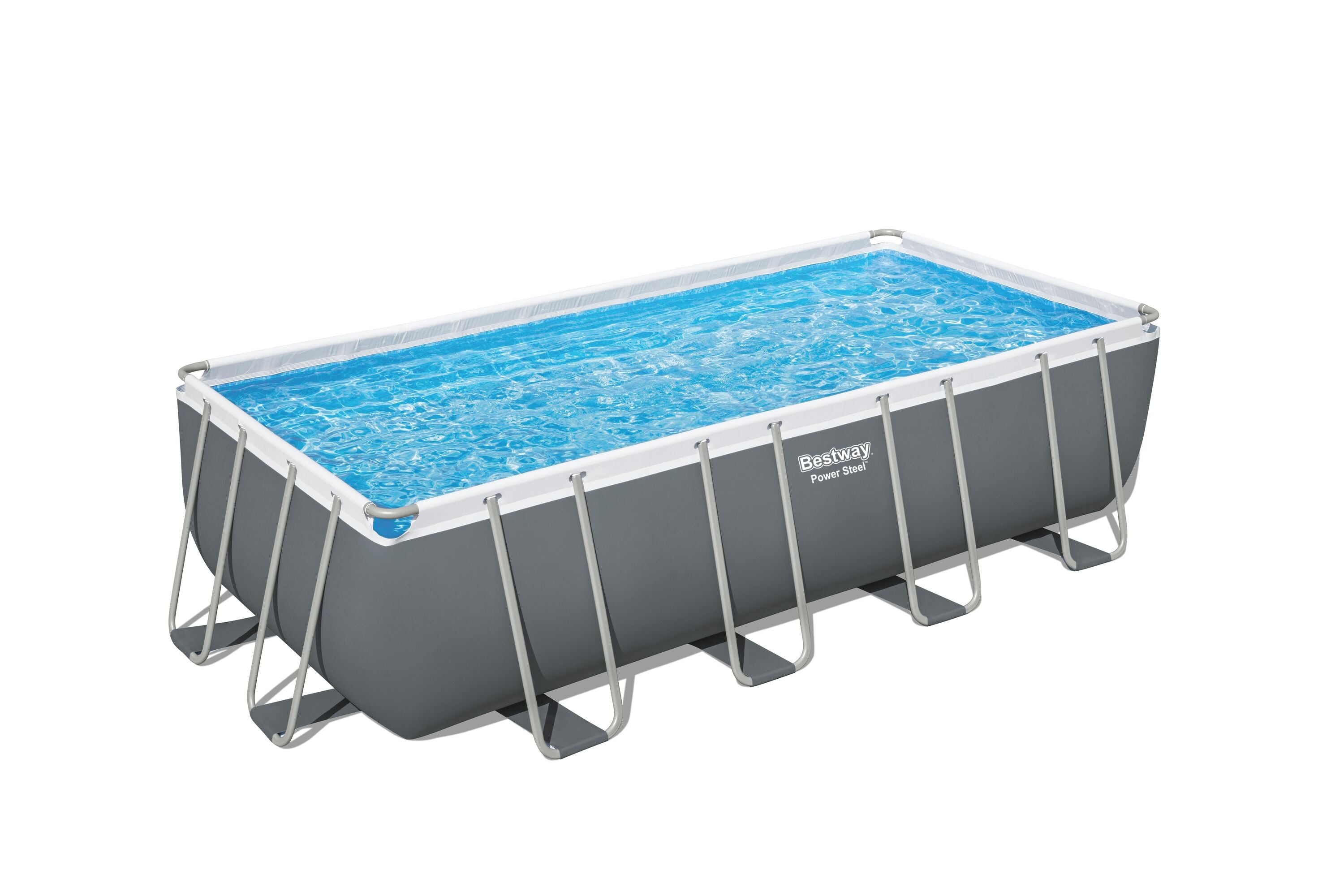 Bestway Rectangular Frame Pool Set 5.49m x 2.74m x 1.32m Includes Pool + Sand Filter Pump(220-240V) + Safety Ladder + Cover + ChemConnect Dispenser