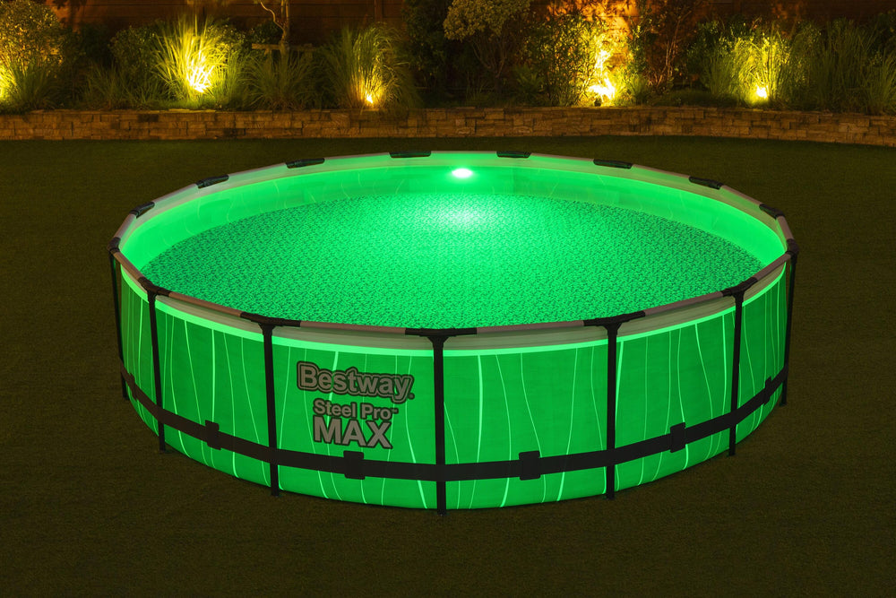 Bestway Frame Pool Set 4.57m x 1.07m Includes Pool + Filter Pump(220-240V) + Ladder + Cover + LED light + Compatible with Cartridge 58094(II)220-240V