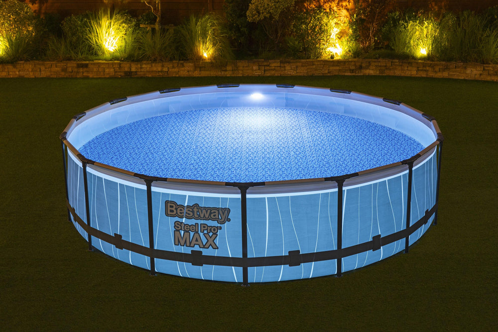 Bestway Frame Pool Set 4.57m x 1.07m Includes Pool + Filter Pump(220-240V) + Ladder + Cover + LED light + Compatible with Cartridge 58094(II)220-240V
