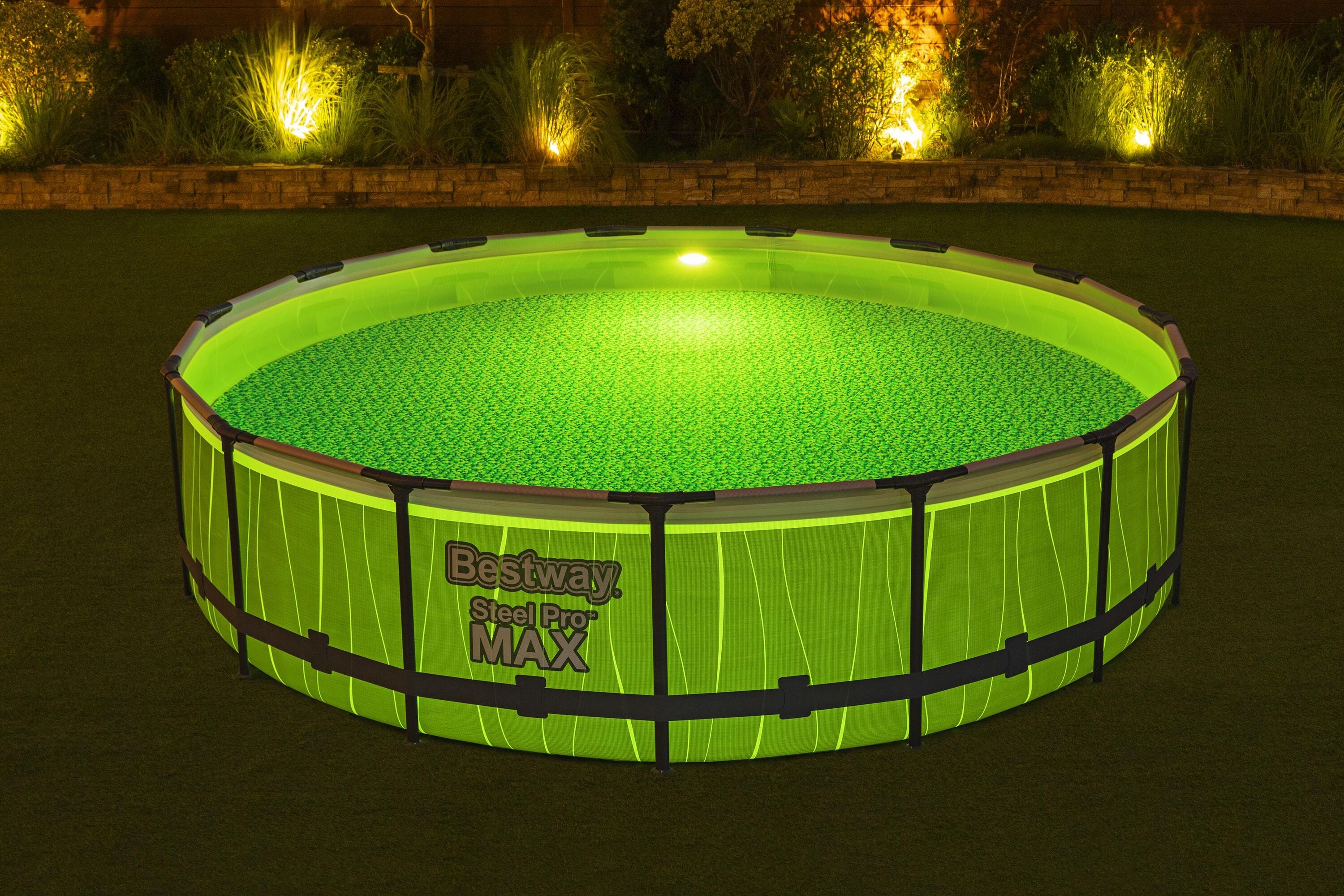 Bestway Frame Pool Set 4.57m x 1.07m Includes Pool + Filter Pump(220-240V) + Ladder + Cover + LED light + Compatible with Cartridge 58094(II)220-240V