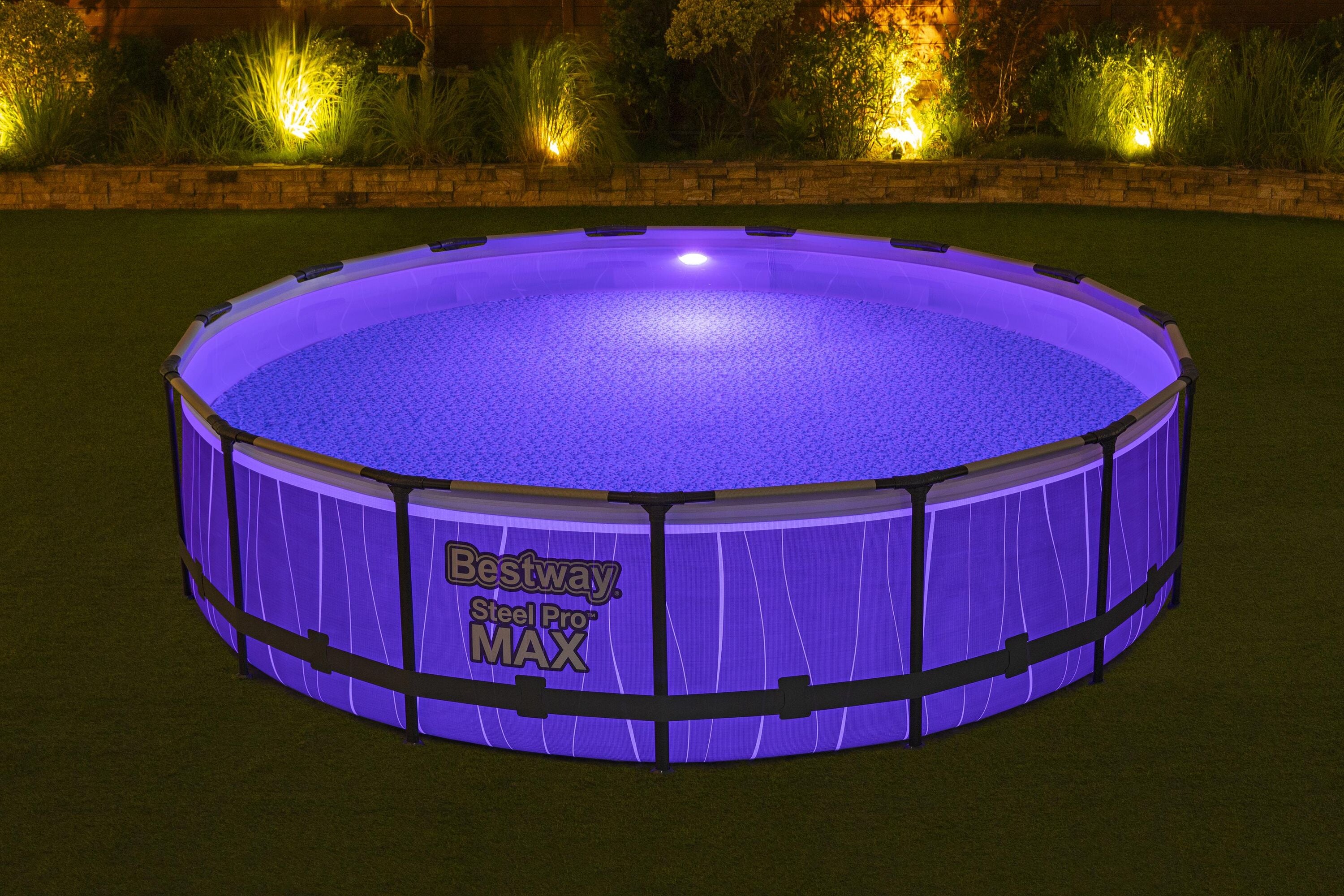 Bestway Frame Pool Set 4.57m x 1.07m Includes Pool + Filter Pump(220-240V) + Ladder + Cover + LED light + Compatible with Cartridge 58094(II)220-240V
