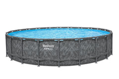 Bestway Round Frame Pool Set 6.71m x 1.32m Includes Pool + Sand Filter Pump(220-240V) + Ladder + Cover + Polysphere
