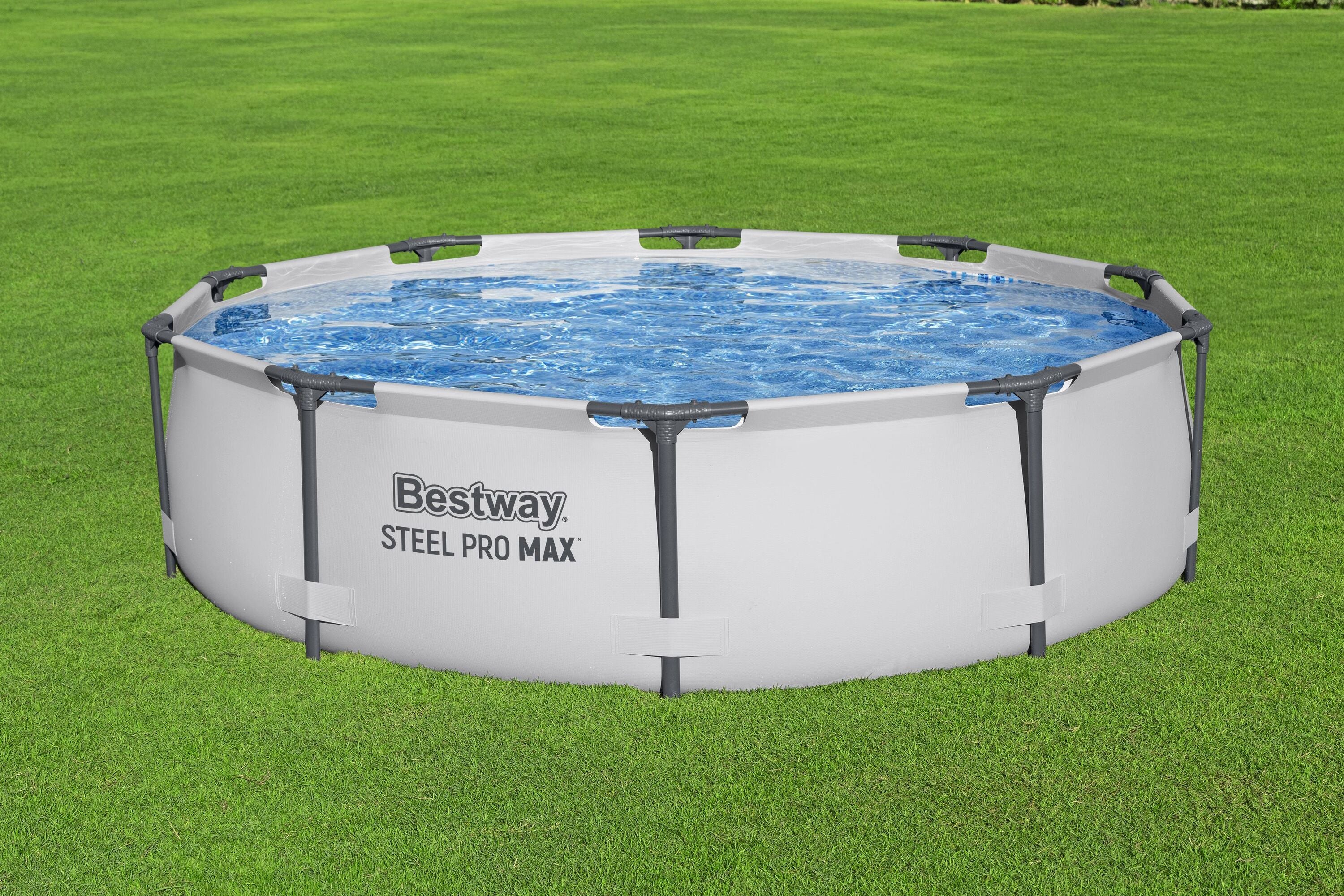 Bestway Frame Pool Set 3.05m x 76cm Includes Pool + Filter Pump(220-240V) + Compatible with Cartridge 58093(I)220-240V